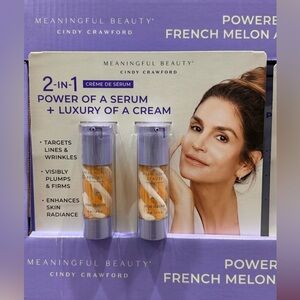 MEANINGFUL BEAUTY  CINDY CRAWFORD 2 in 1 Crème De Serum 2 PK,- original